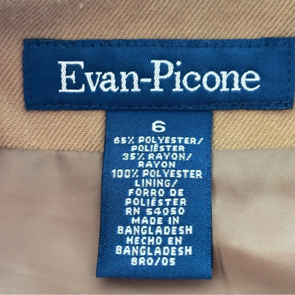 Vintage Evan-Picone Maxi Skirt Womens Size 6 Plaid Faux Wrap Fringe Fully Line